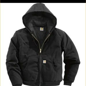 Mens Carharrt Duck active black jacket